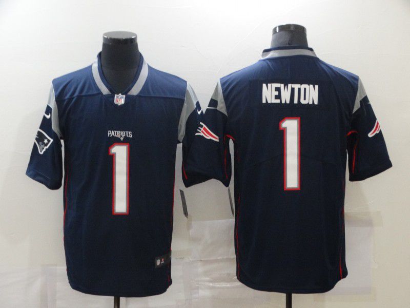 Men New England Patriots #1 Newton Blue Nike Vapor Untouchable Limited 2020 NFL Nike Jerseys
